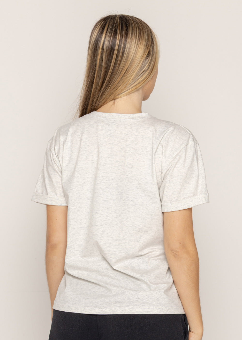 T-SHIRT CORAZON MIRELLA ROSA GRIS ORC-027
