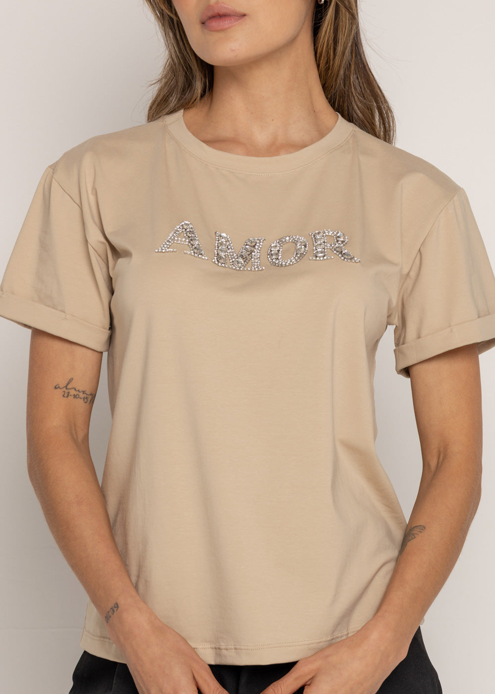 T-SHIRT AMOR PIEDRA DMC ARENA ORC-028