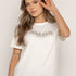 T-SHIRT AMOR PIEDRA DMC MARFIL ORC-028