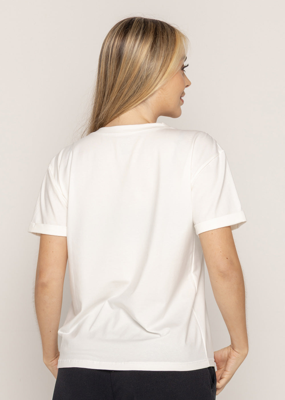 T-SHIRT MOOD PIEDRA DMC MARFIL ORC-029