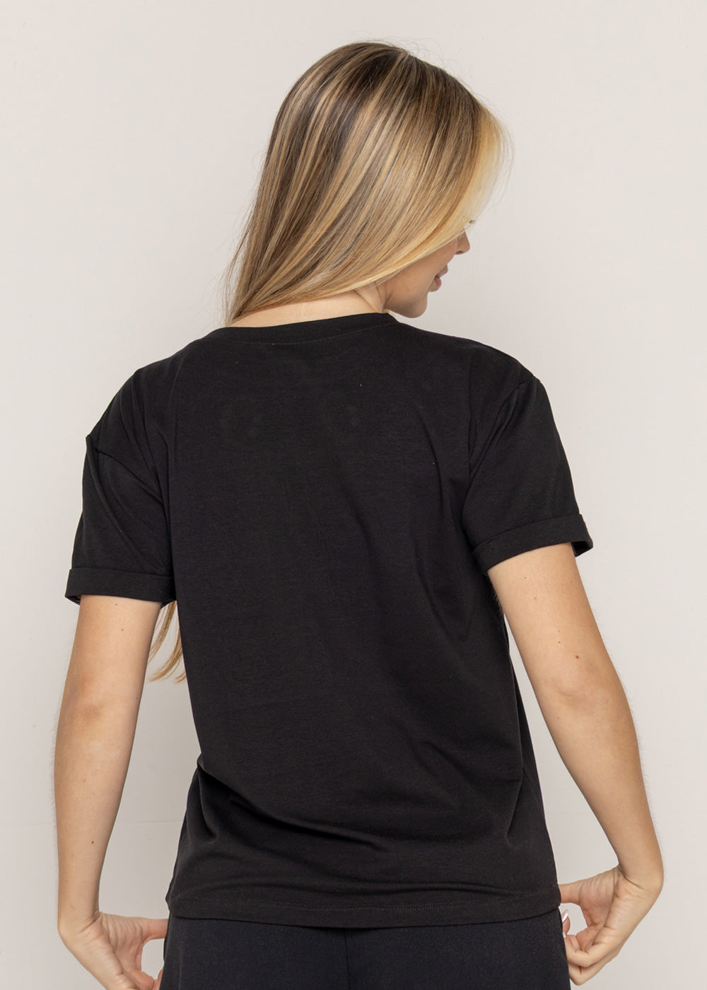 T-SHIRT MOOD PIEDRA DMC NEGRO ORC-029