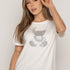 T-SHIRT OSO BRILLANTE DMC MARFIL ORC-030