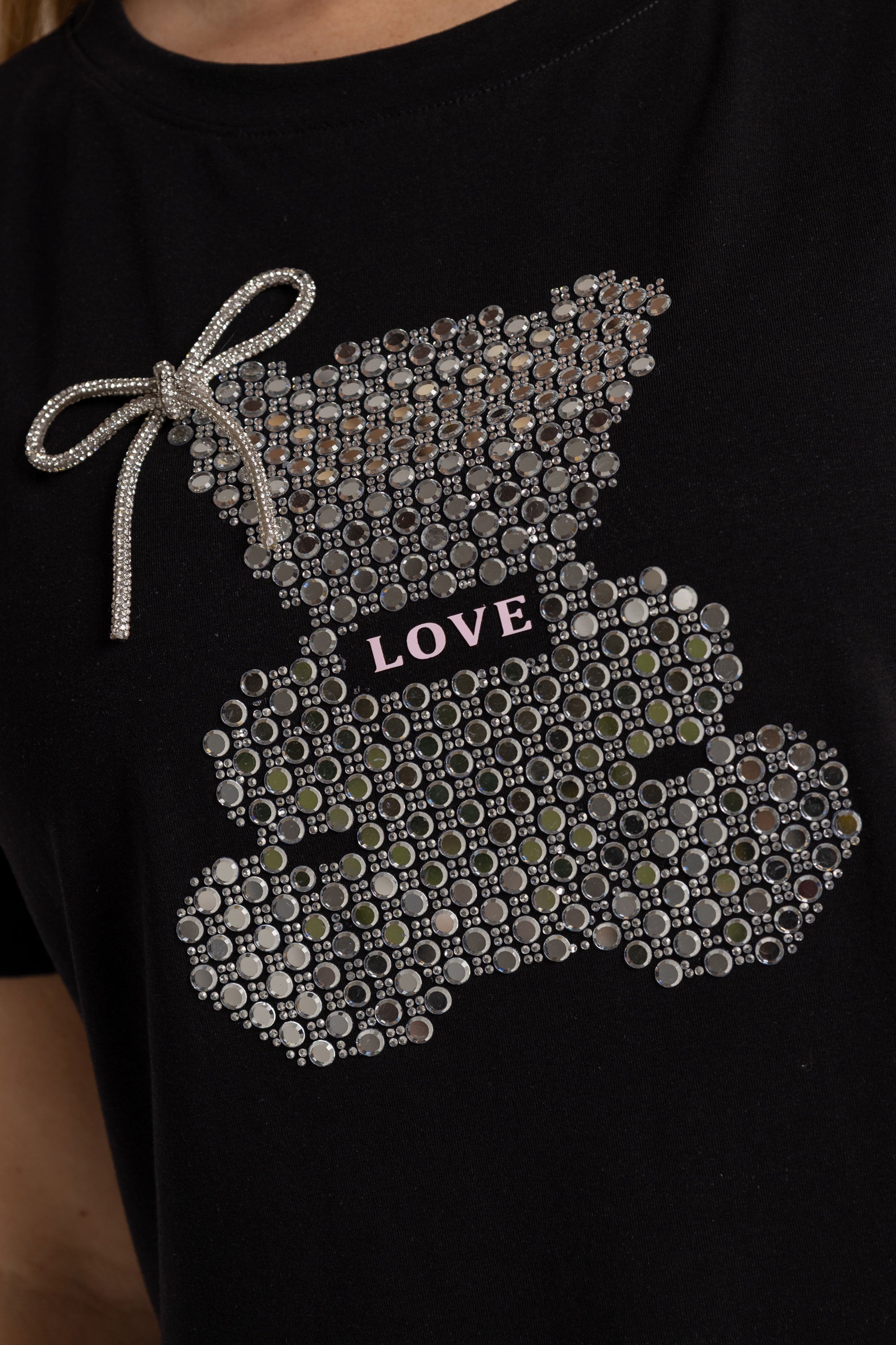 T-SHIRT OSO BRILLANTE DMC NEGRO ORC-030