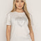 T-SHIRT CORAZON BRILLANTE DMC GRIS ORC-031