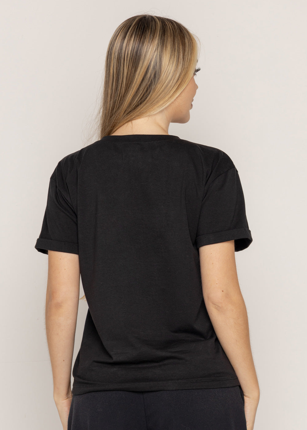 T-SHIRT CORAZON BRILLANTE DMC NEGRO ORC-031